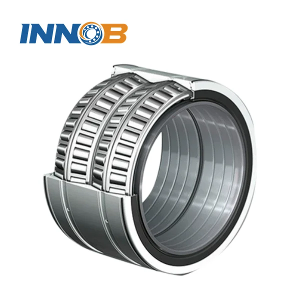 Large four-row tapered roller bearing for rolling mill work rolls
