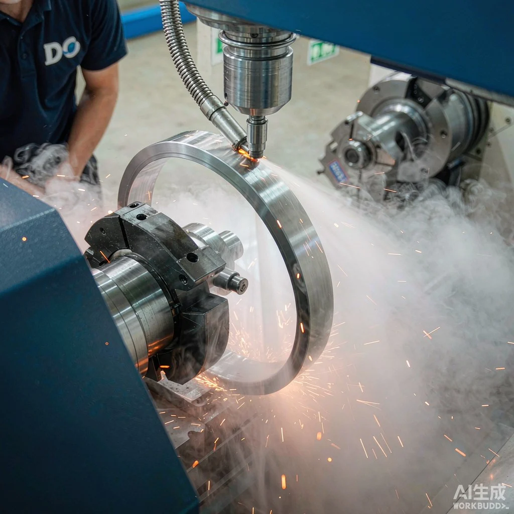 CNC grinding of bearing ring